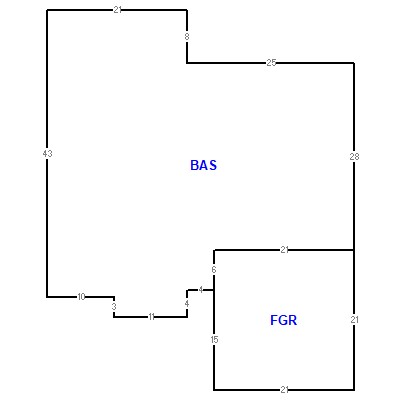 Building layout (traversing data) of this property