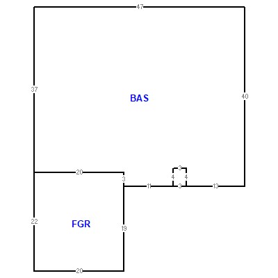 Building layout (traversing data) of this property