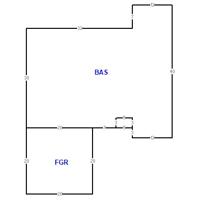 Building layout (traversing data) of this property