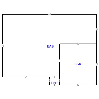 Building layout (traversing data) of this property