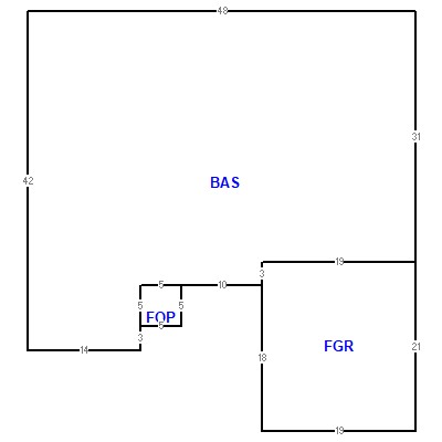 Building layout (traversing data) of this property