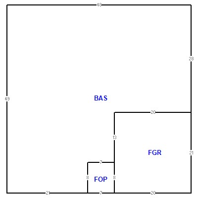 Building layout (traversing data) of this property