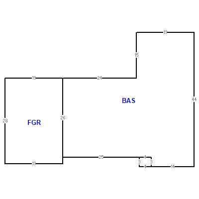 Building layout (traversing data) of this property