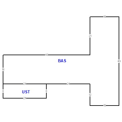 Building layout (traversing data) of this property