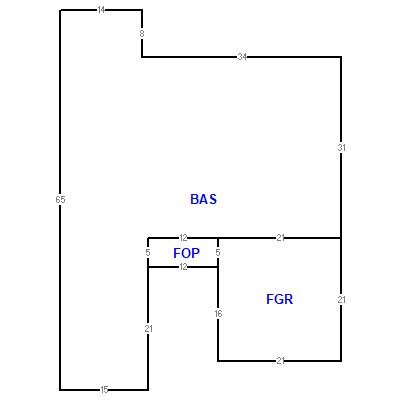 Building layout (traversing data) of this property