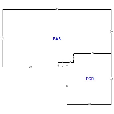 Building layout (traversing data) of this property