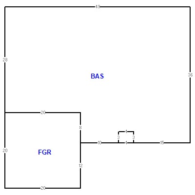 Building layout (traversing data) of this property