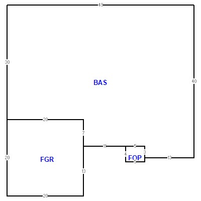 Building layout (traversing data) of this property