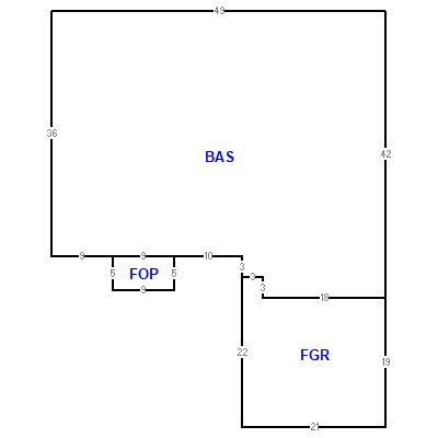 Building layout (traversing data) of this property