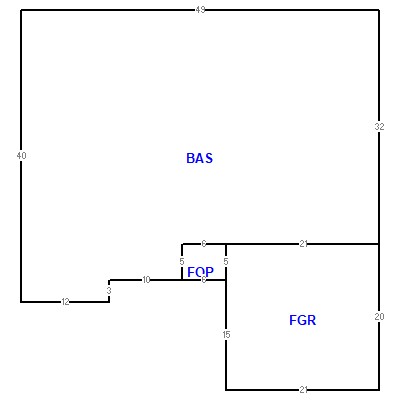 Building layout (traversing data) of this property