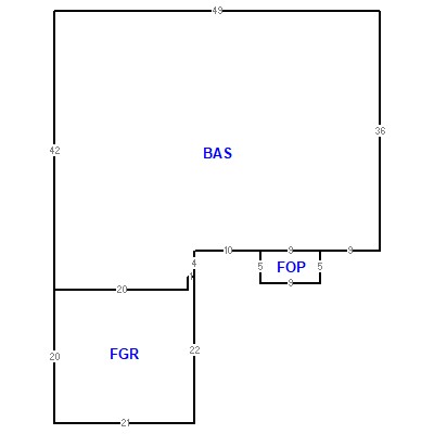 Building layout (traversing data) of this property