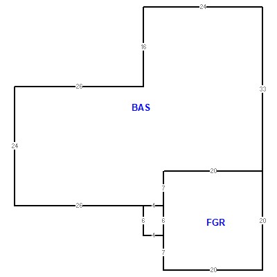 Building layout (traversing data) of this property