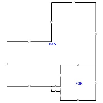 Building layout (traversing data) of this property