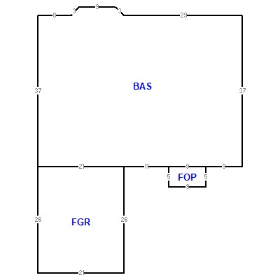 Building layout (traversing data) of this property
