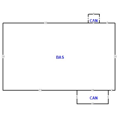 Building layout (traversing data) of this property
