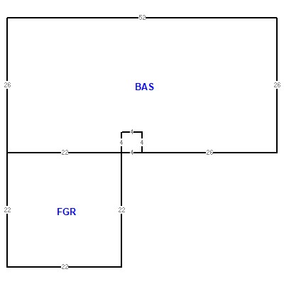 Building layout (traversing data) of this property