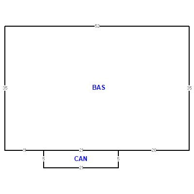 Building layout (traversing data) of this property