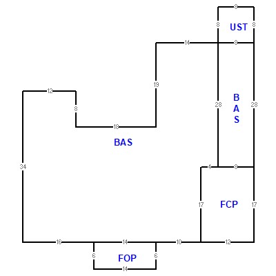 Building layout (traversing data) of this property