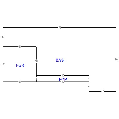 Building layout (traversing data) of this property