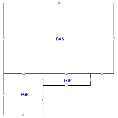 Building layout (traversing data) of this property