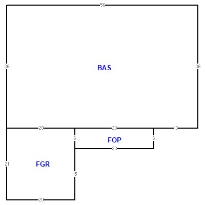 Building layout (traversing data) of this property