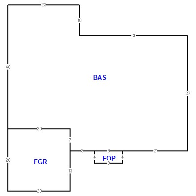 Building layout (traversing data) of this property