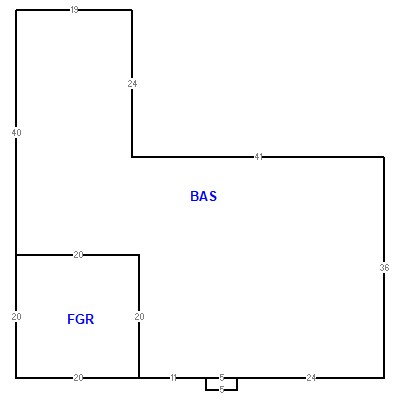 Building layout (traversing data) of this property