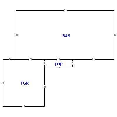 Building layout (traversing data) of this property