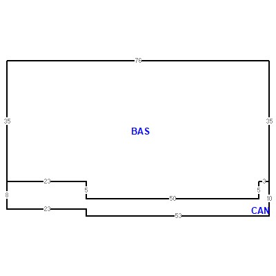 Building layout (traversing data) of this property