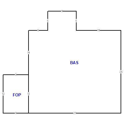 Building layout (traversing data) of this property