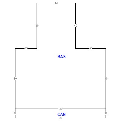 Building layout (traversing data) of this property