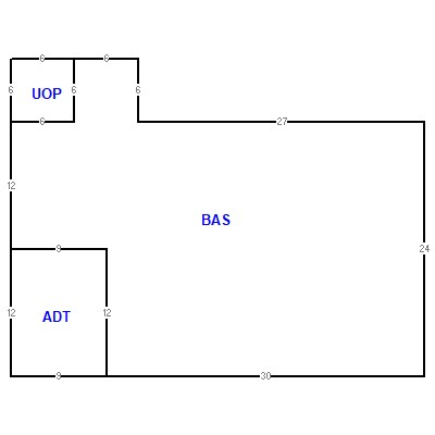 Building layout (traversing data) of this property