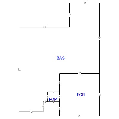 Building layout (traversing data) of this property