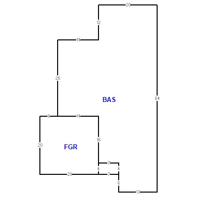 Building layout (traversing data) of this property