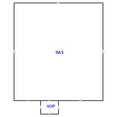 Building layout (traversing data) of this property