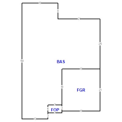 Building layout (traversing data) of this property