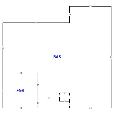 Building layout (traversing data) of this property