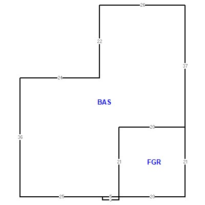 Building layout (traversing data) of this property