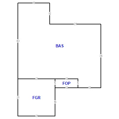Building layout (traversing data) of this property