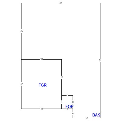 Building layout (traversing data) of this property