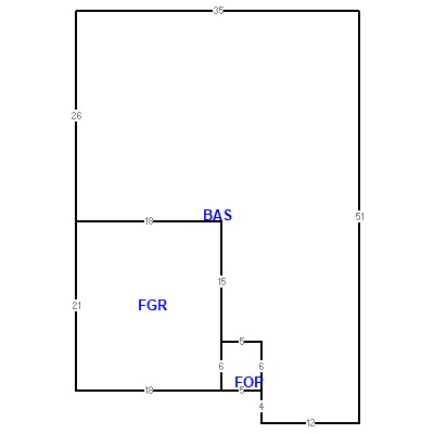 Building layout (traversing data) of this property
