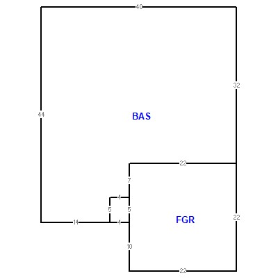Building layout (traversing data) of this property