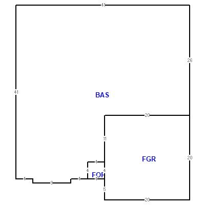 Building layout (traversing data) of this property