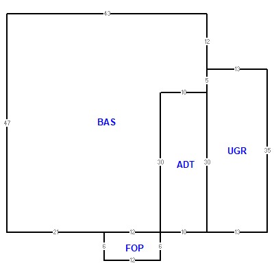 Building layout (traversing data) of this property
