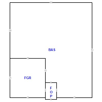 Building layout (traversing data) of this property