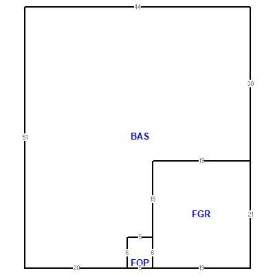 Building layout (traversing data) of this property