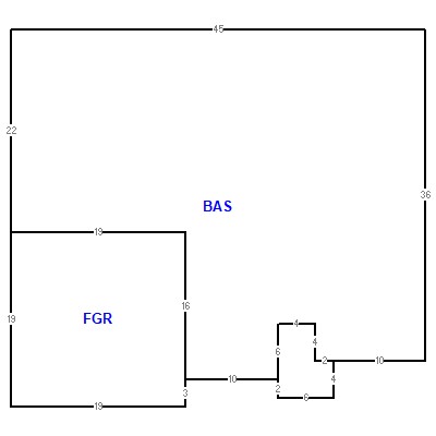 Building layout (traversing data) of this property