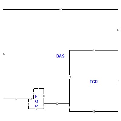 Building layout (traversing data) of this property