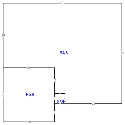 Building layout (traversing data) of this property
