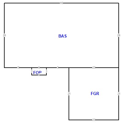 Building layout (traversing data) of this property